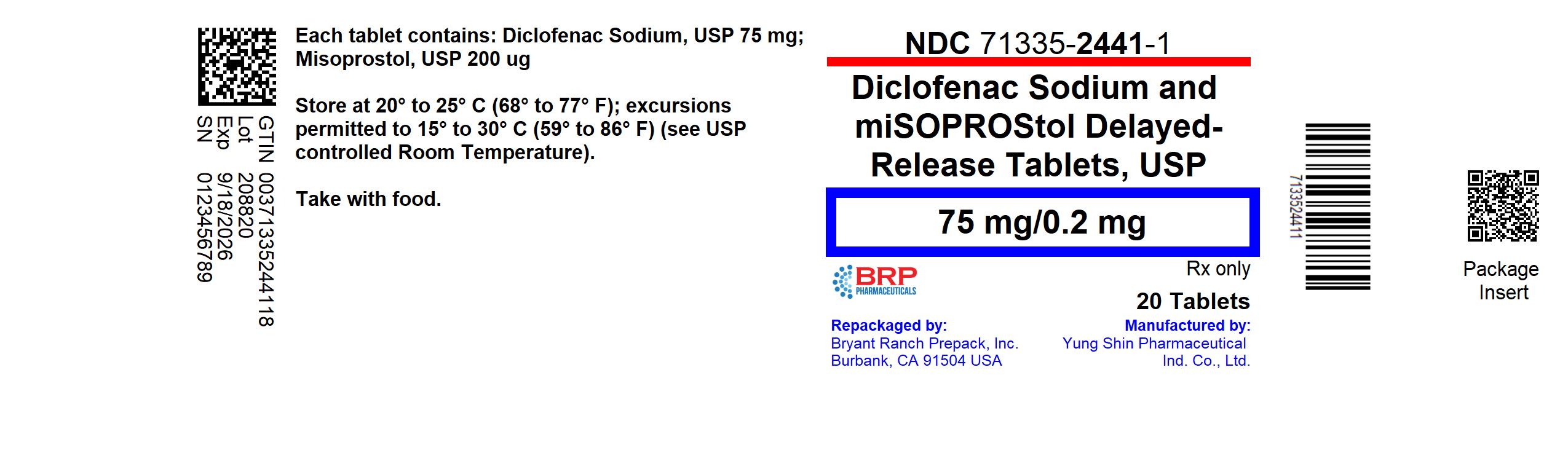 Pill image for These Highlights Do Not Include All The Information Needed To Use Diclofenac Sodium And Misoprostol Delayed-release Tablets Safely And Effectively. See Full Prescribing Information For Diclofenac Sodium And Misoprostol Delayed-release Tablets.
