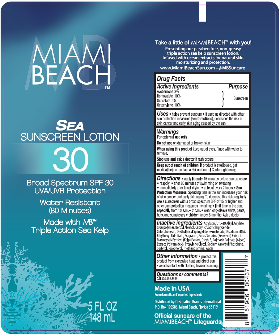 Pill image for Miami Beach Sea Sunscreen Lotion 30 Broad Spectrum Spf 30