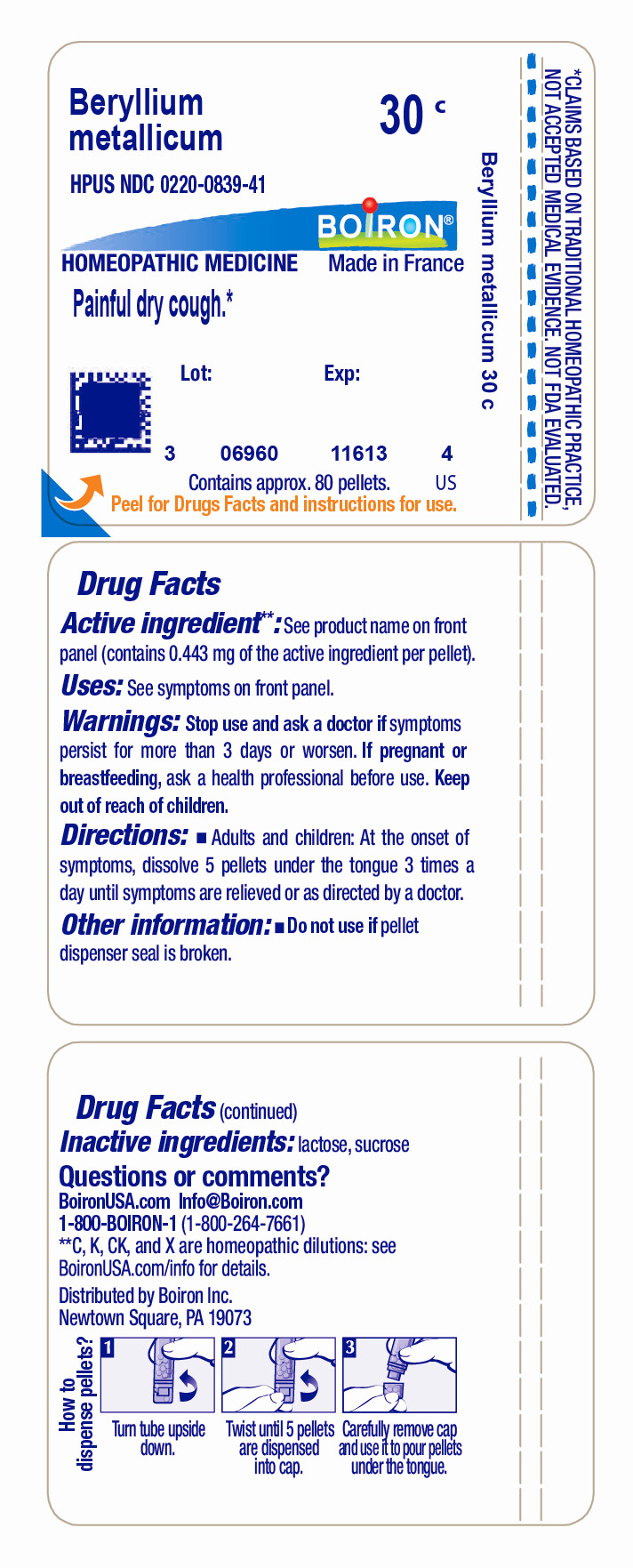 Pill image for beryllium metallicum 30c