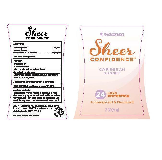 Pill image for sheer confidence antiperspirant deodorant caribbean sunset