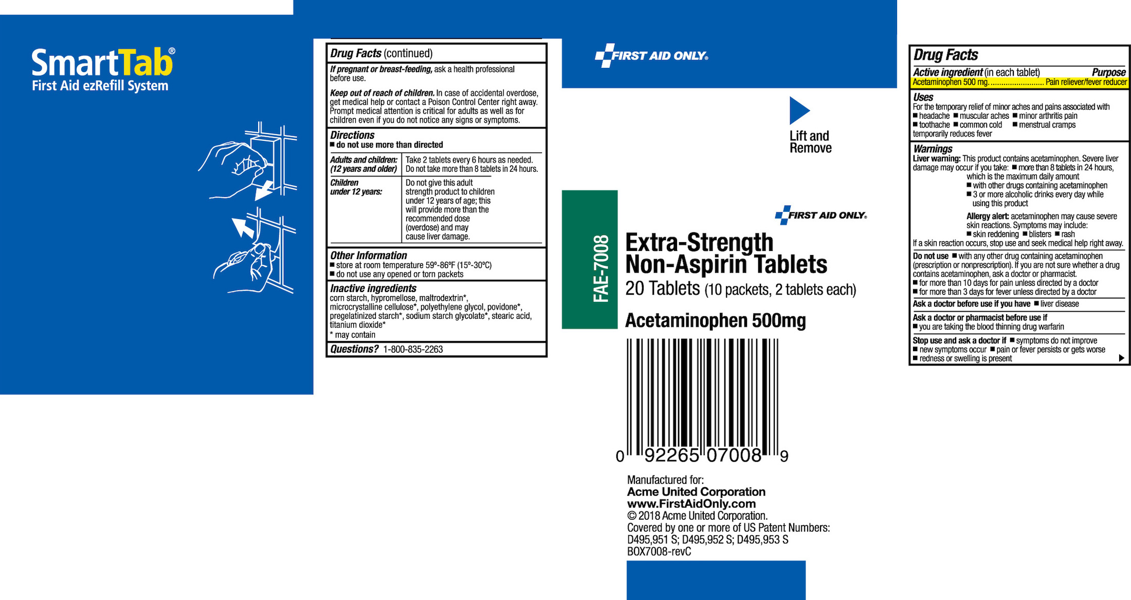 Pill image for First Aid Only Extra-strength Non-aspirin