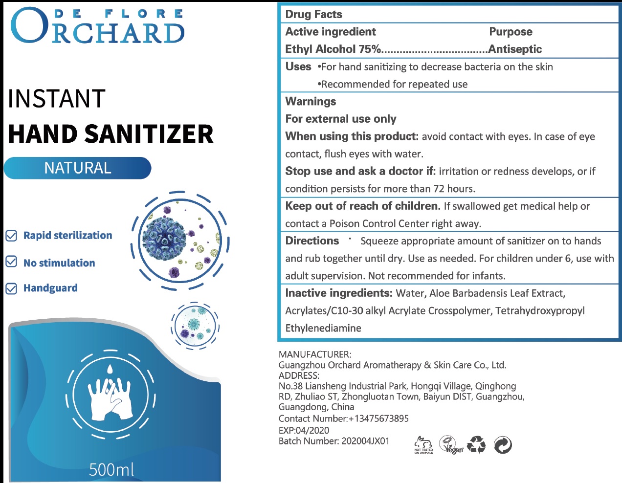 Pill image for orchard hand sanitizer