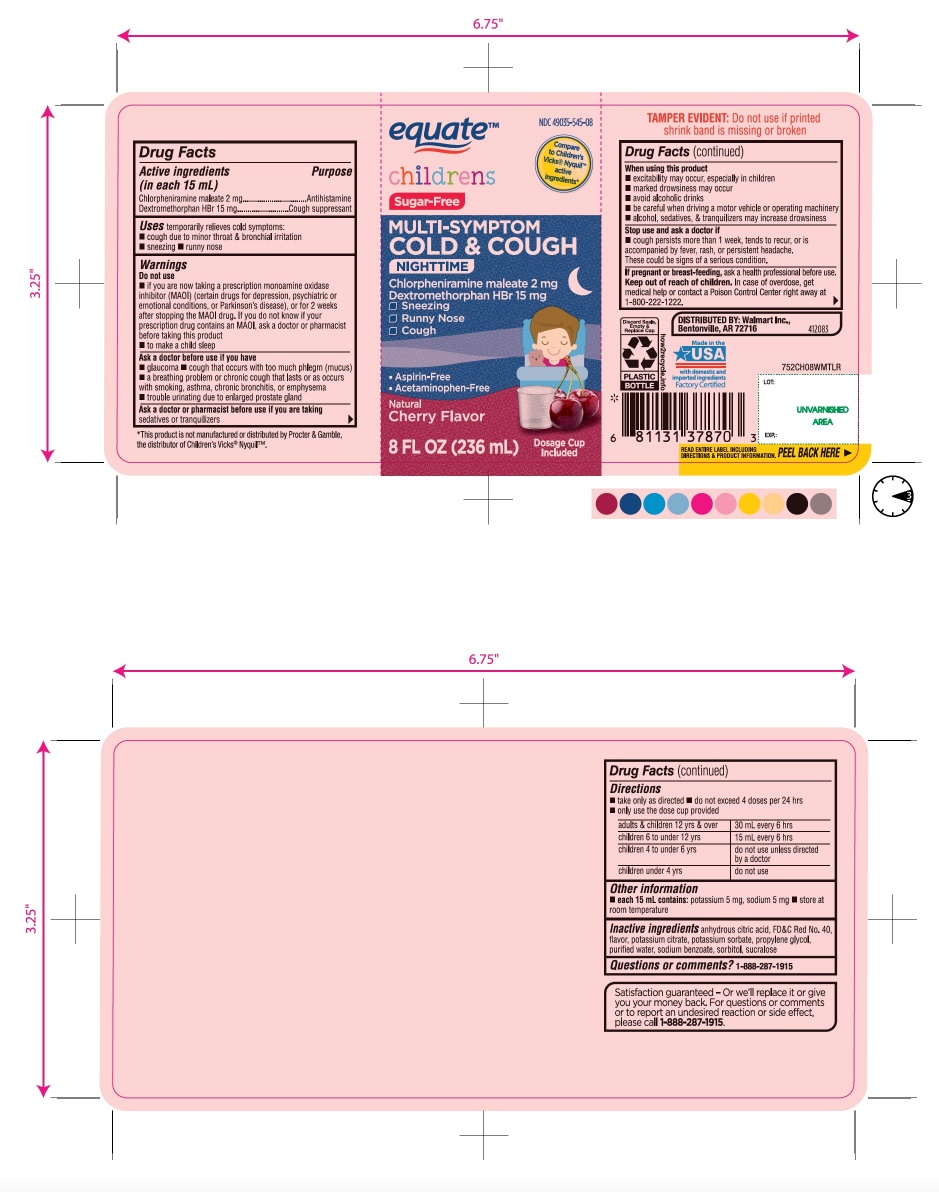 Pill image for Walmart Nighttime Children's Multi-symptom Cold & Cough Relief