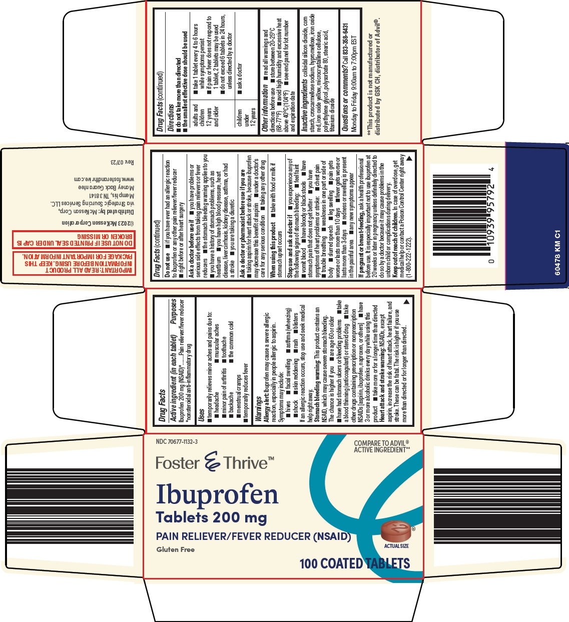 Pill image for Mckesson Ibuprofen Drug Facts