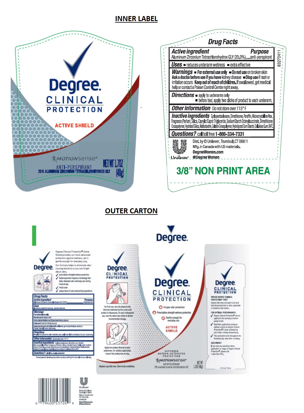 Pill image for Degree Clinical Protection Active Shield Antiperspirant