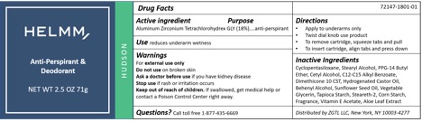 Pill image for Helmm Antiperspirant And Deodorant - Hudson