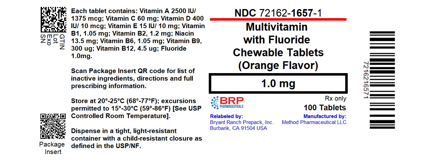 Pill image for multivitamin with fluoride 1 mg