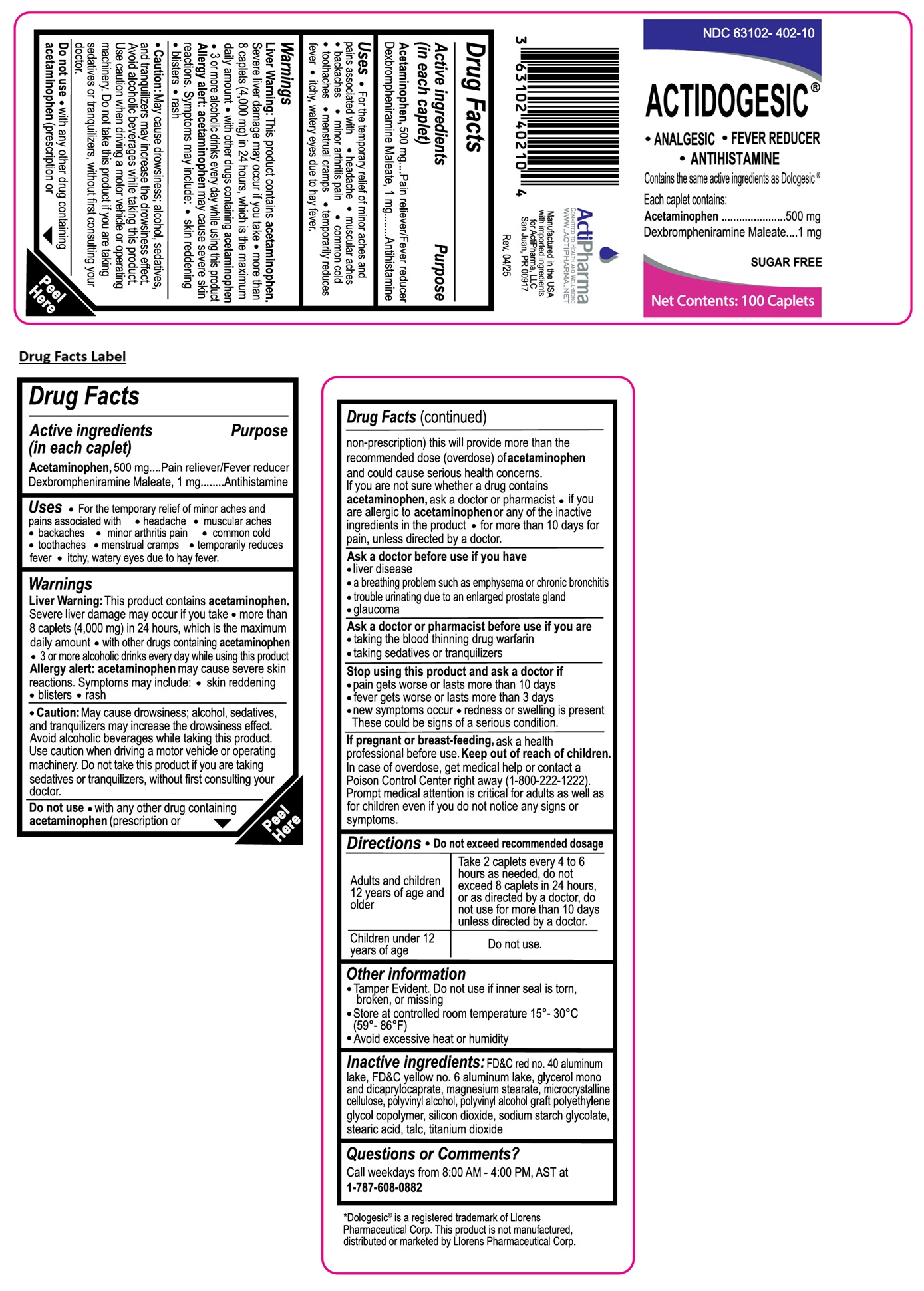 Pill image for Actidogesic®
