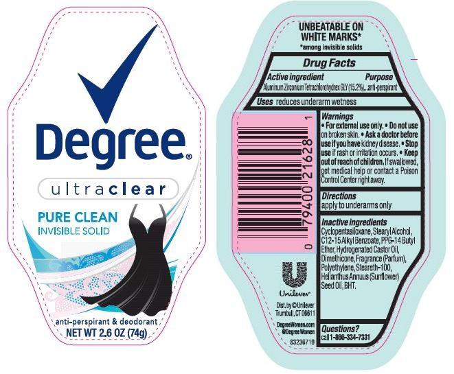 Pill image for Degree Pure Clean Antiperspirant Deodorant