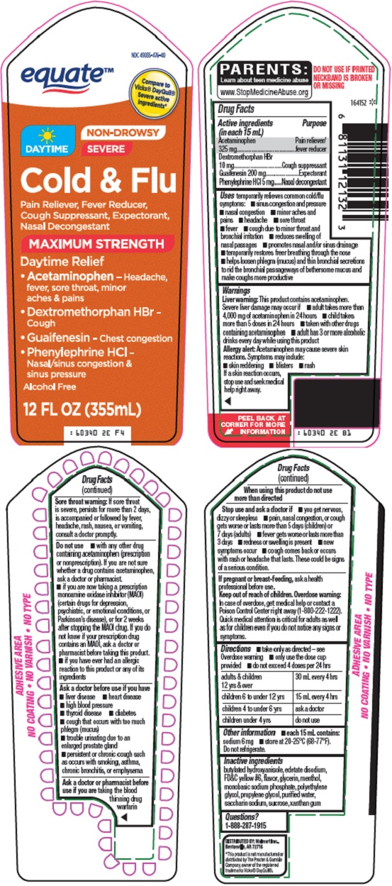 Pill image for Wal-mart Daytime Cold & Flu Drug Facts