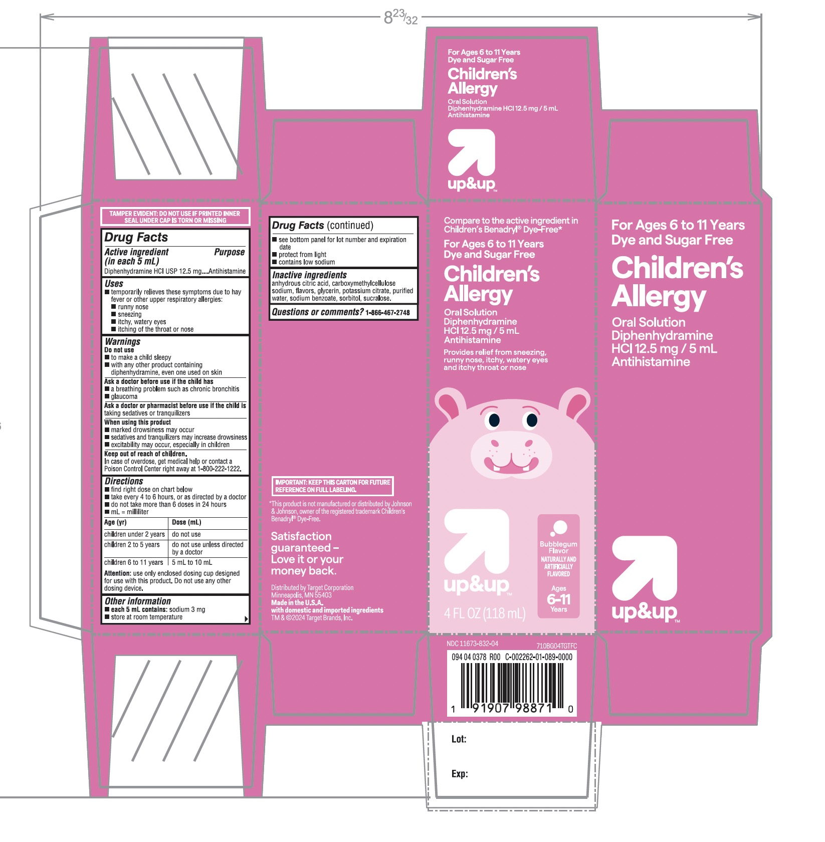 Pill image for Target Children’s Allergy Liquid Diphenhydramine Hcl