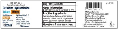 Pill image for Cetirizine Hydrochloride Tablets, 10 Mg, Allergy
