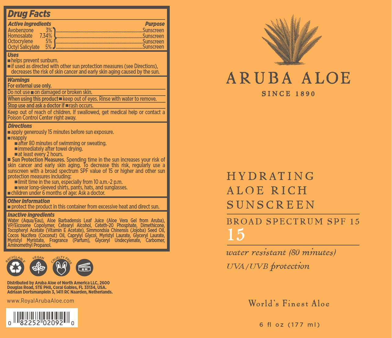 Pill image for Aruba Aloe Hydrating Aloe Rich Sunscreen Spf 15