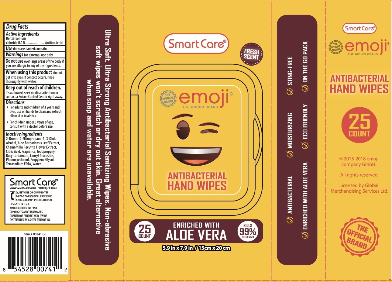 Pill image for Emoji Antibacterial Wipes