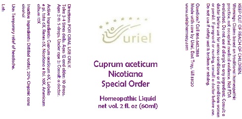 Pill image for Cuprum Aceticum Nicotiana Special Order