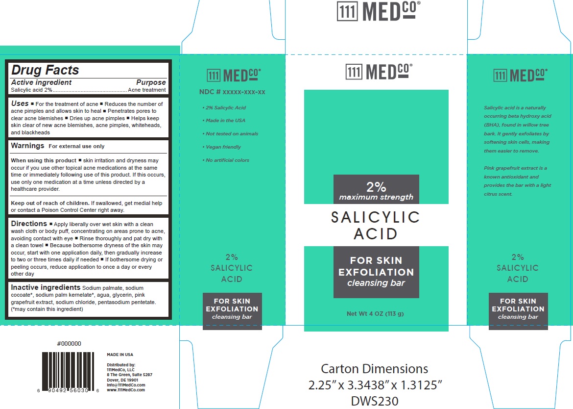 Pill image for 111medco 2% Salicylic Acid Cleansing Bar