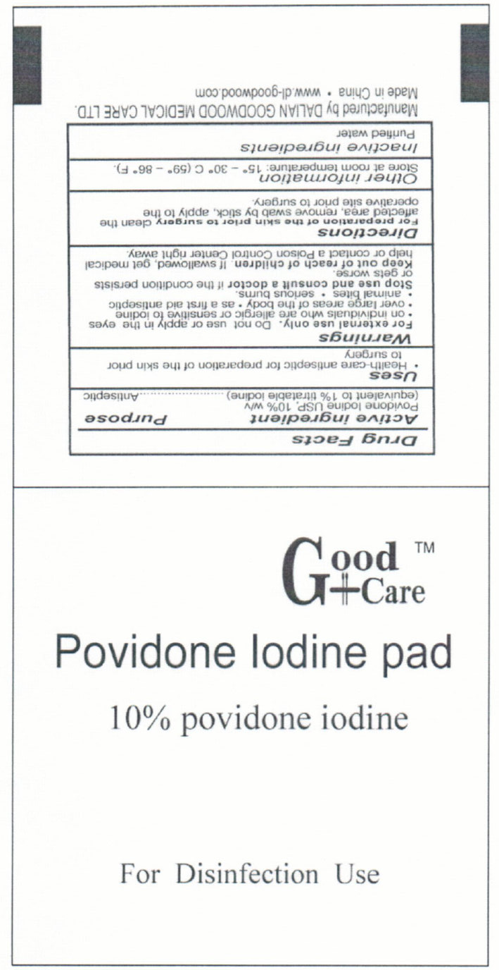 Pill image for Good Care Povidone Iodine Pad 10% Povidone Iodine