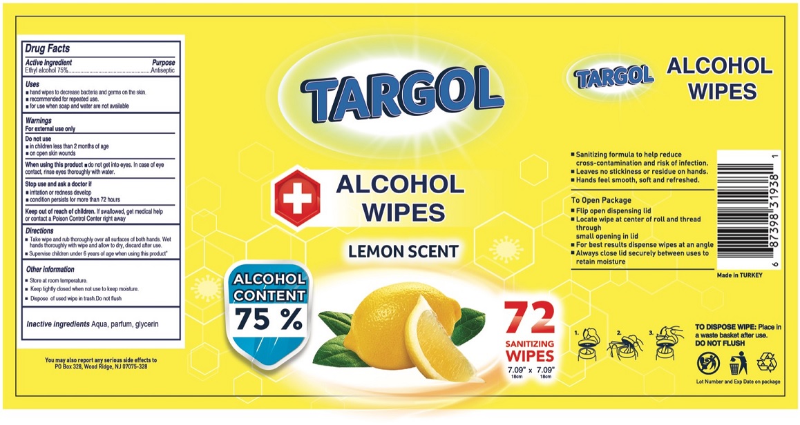 Pill image for Targol Alcohol Wipes- Lemon Scent