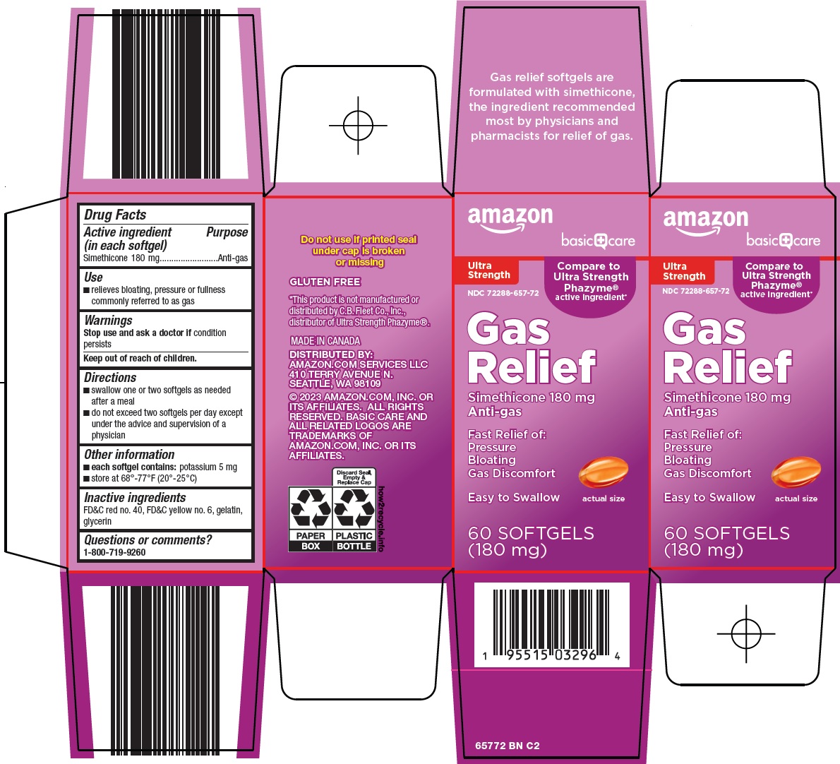 Pill image for Amazon Gas Relief Drug Facts