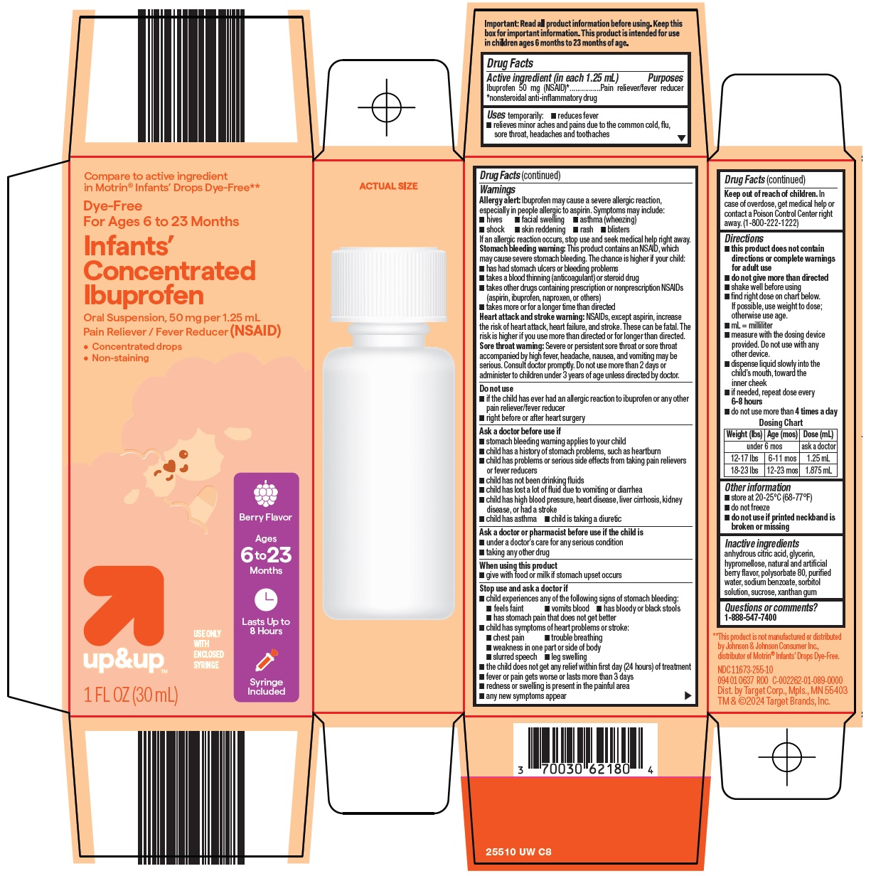 Pill image for Target Corporation Concentrated Ibuprofen Oral Suspension Drug Facts