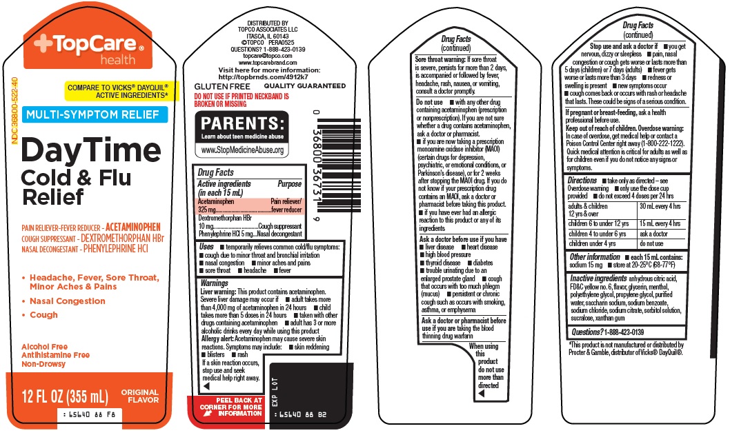 Pill image for Topco Associates Llc. Day Time Cold & Flu Relief Drug Facts