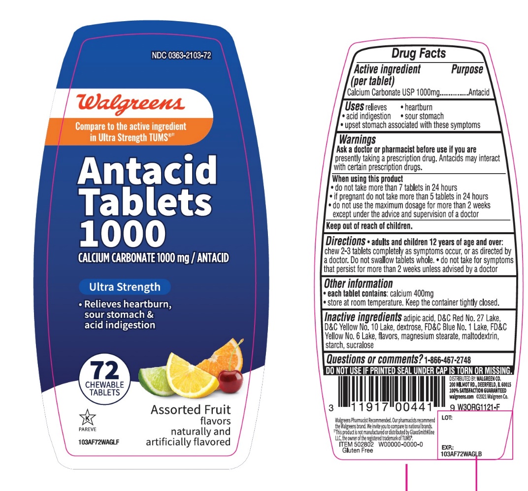 Pill image for Walgreens Antacid Ultra Strength Assorted Fruits Flavor 72 Chewable Tablets