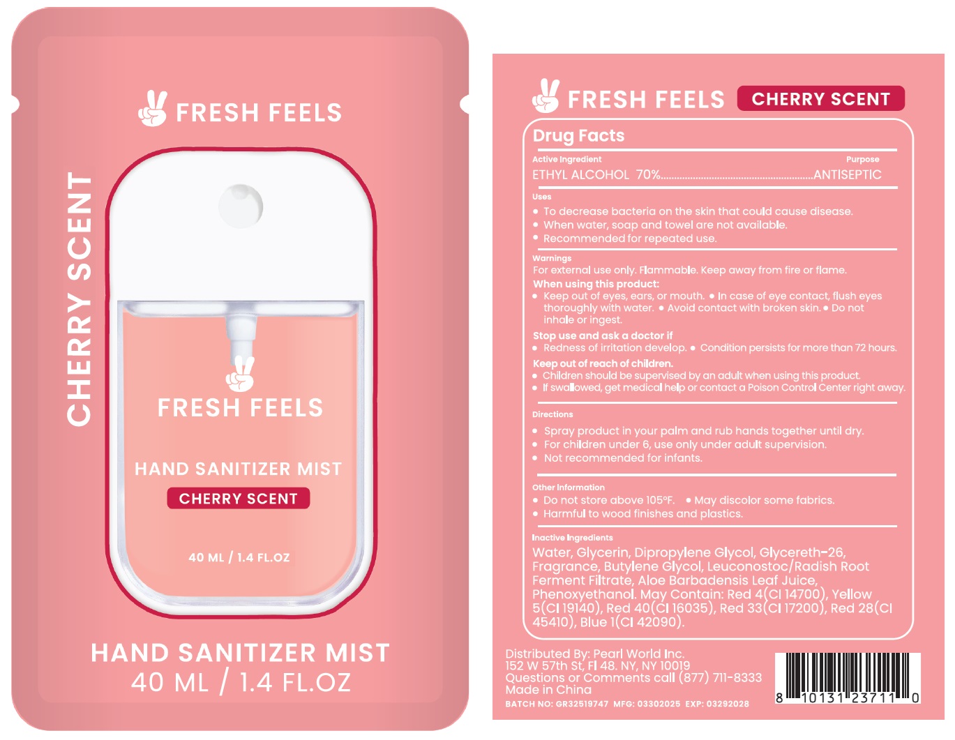 Pill image for Fresh Feels Hand Sanitizer Mist