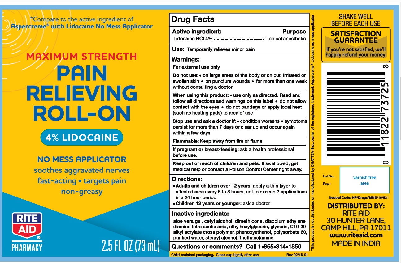 Pill image for Rite Aid Lidocaine Roll On 2.5oz