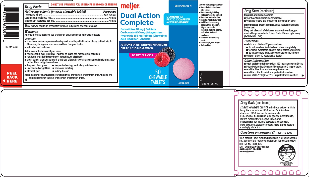Pill image for Meijer Distribution, Inc. Dual Action Complete Drug Facts