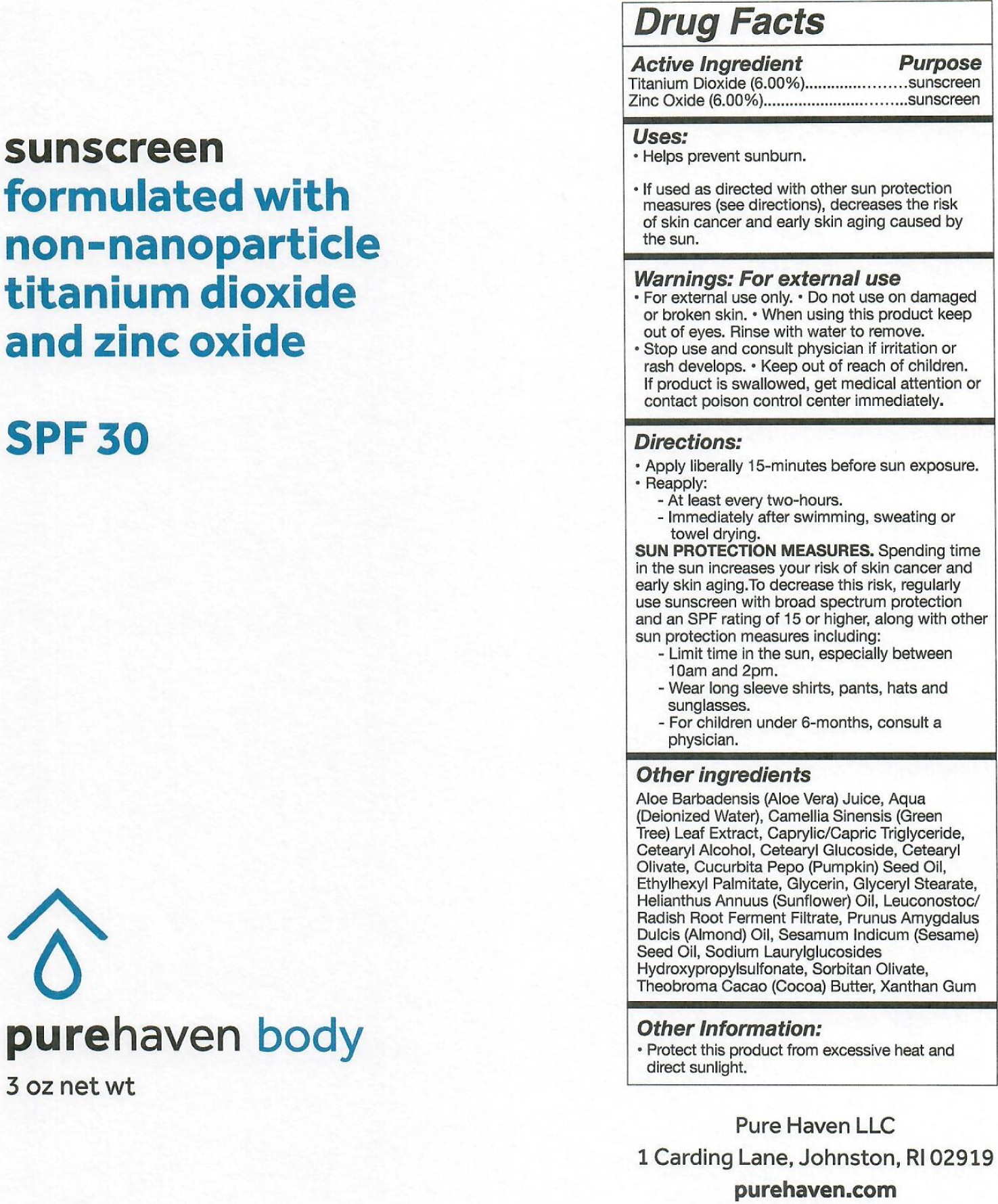 Pill image for Pure Haven Body Spf-30