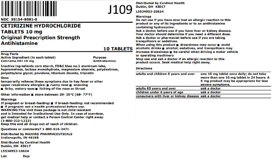Pill image for Cetirizine Drug Facts
