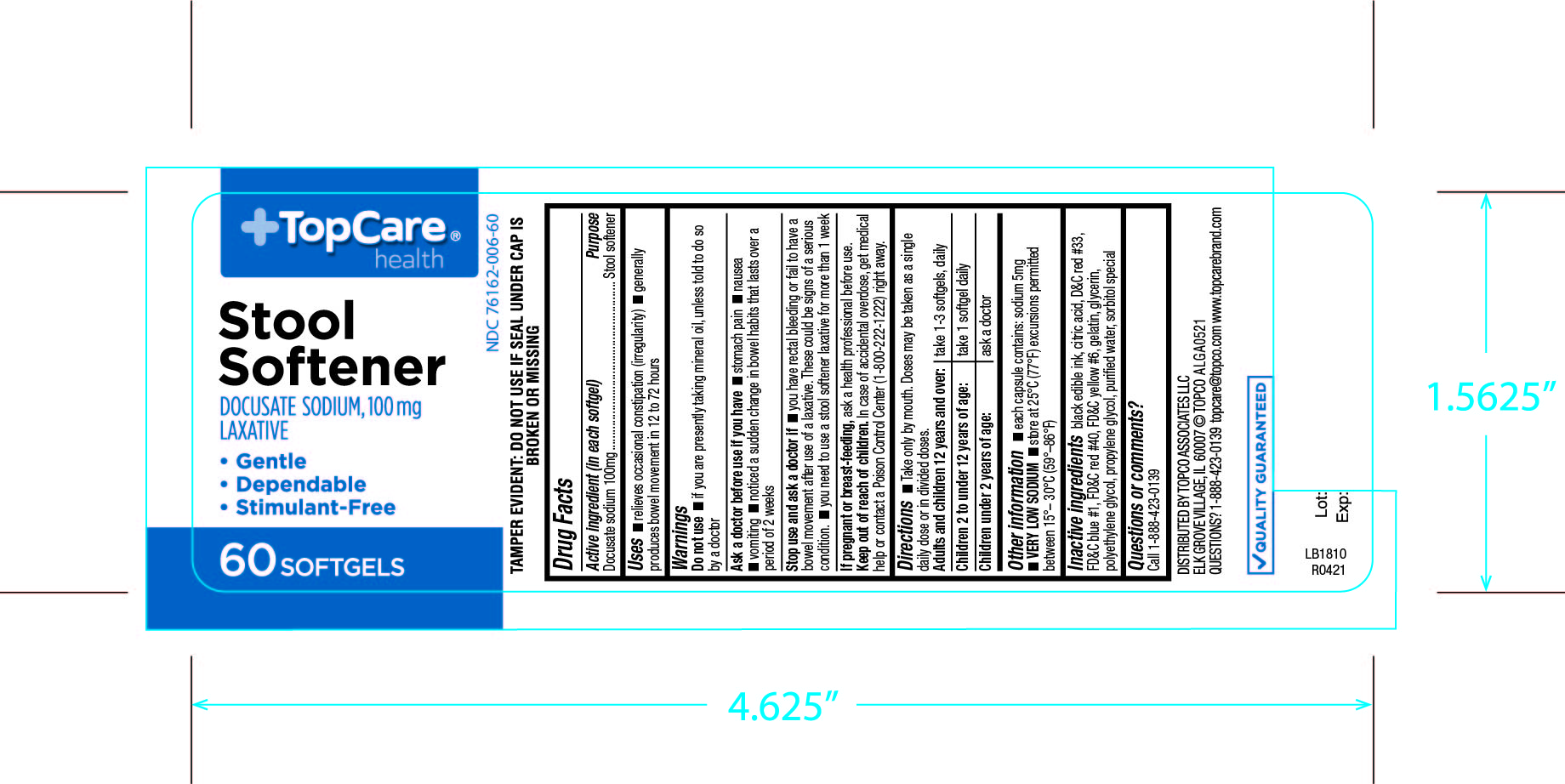 Pill image for 420 Topcare Stool Softener