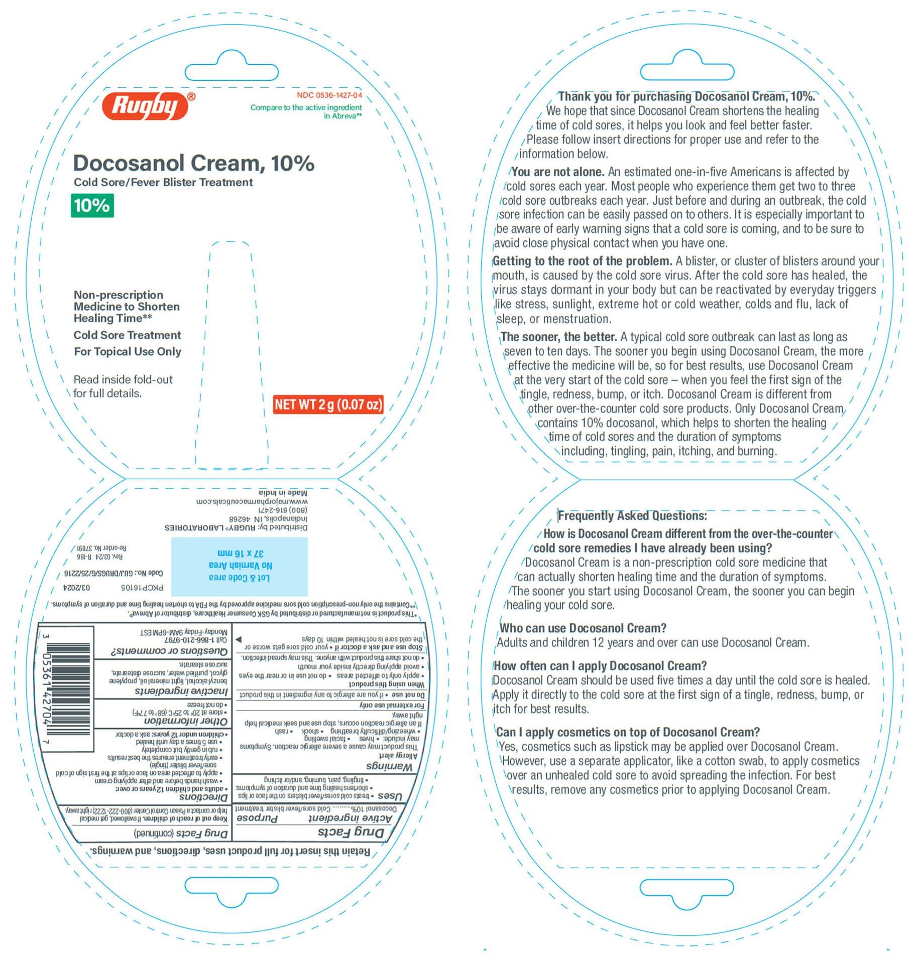 Pill image for Docosanol Cream, 10%