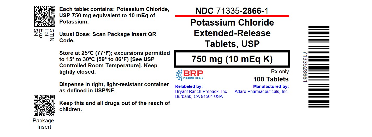 Pill image for Potassium Chloride Extended Release Tablets, Usp 10 Meq K