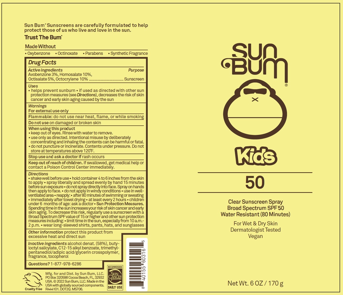 Pill image for Sun Bum Kids Sunscreen Spray Spf 50