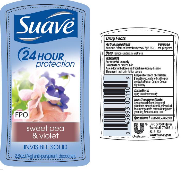 Pill image for Suave Is Sweet Pea And Violet Antiperspirant Deodorant