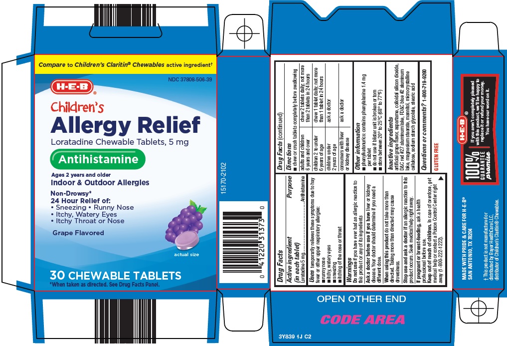 Pill image for Heb Children’s Allergy Relief Drug Facts