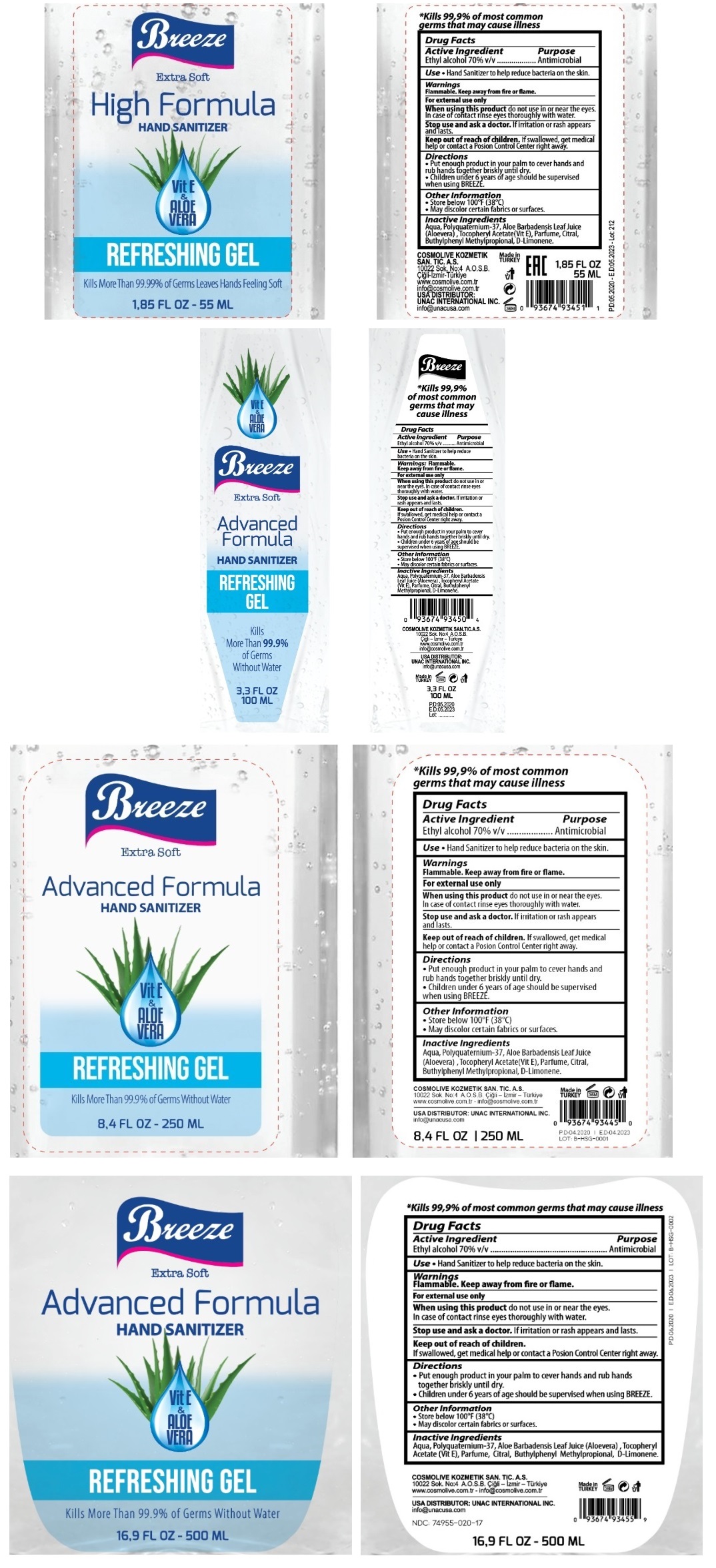 Pill image for Breeze Advanced Formula Hand Sanitizer