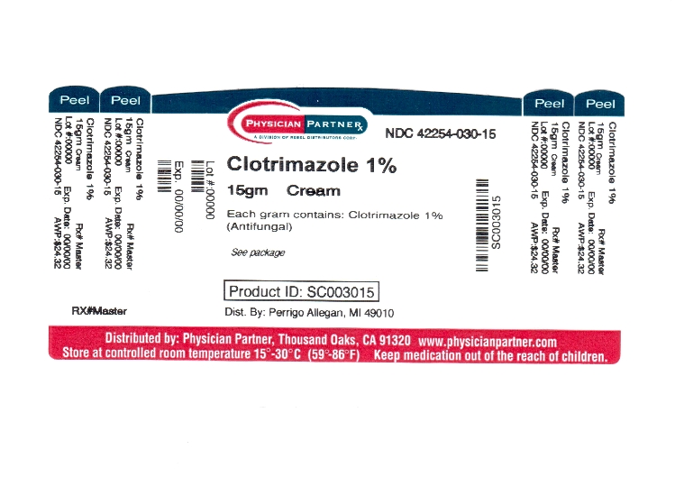 Pill image for Perrigo Clotrimazole Cream Usp, 1% Drug Facts