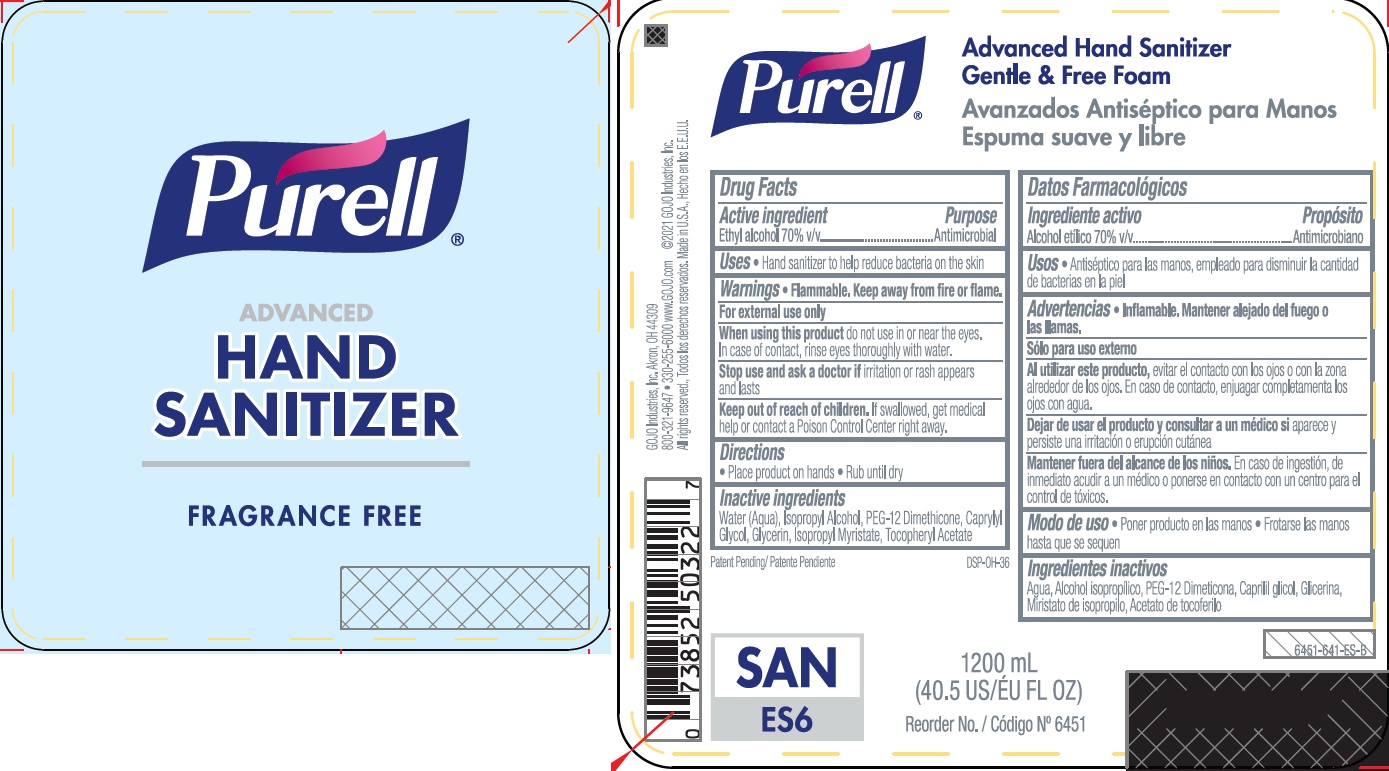 Pill image for Purell Advanced Hand Sanitizer Gentle & Free Foam