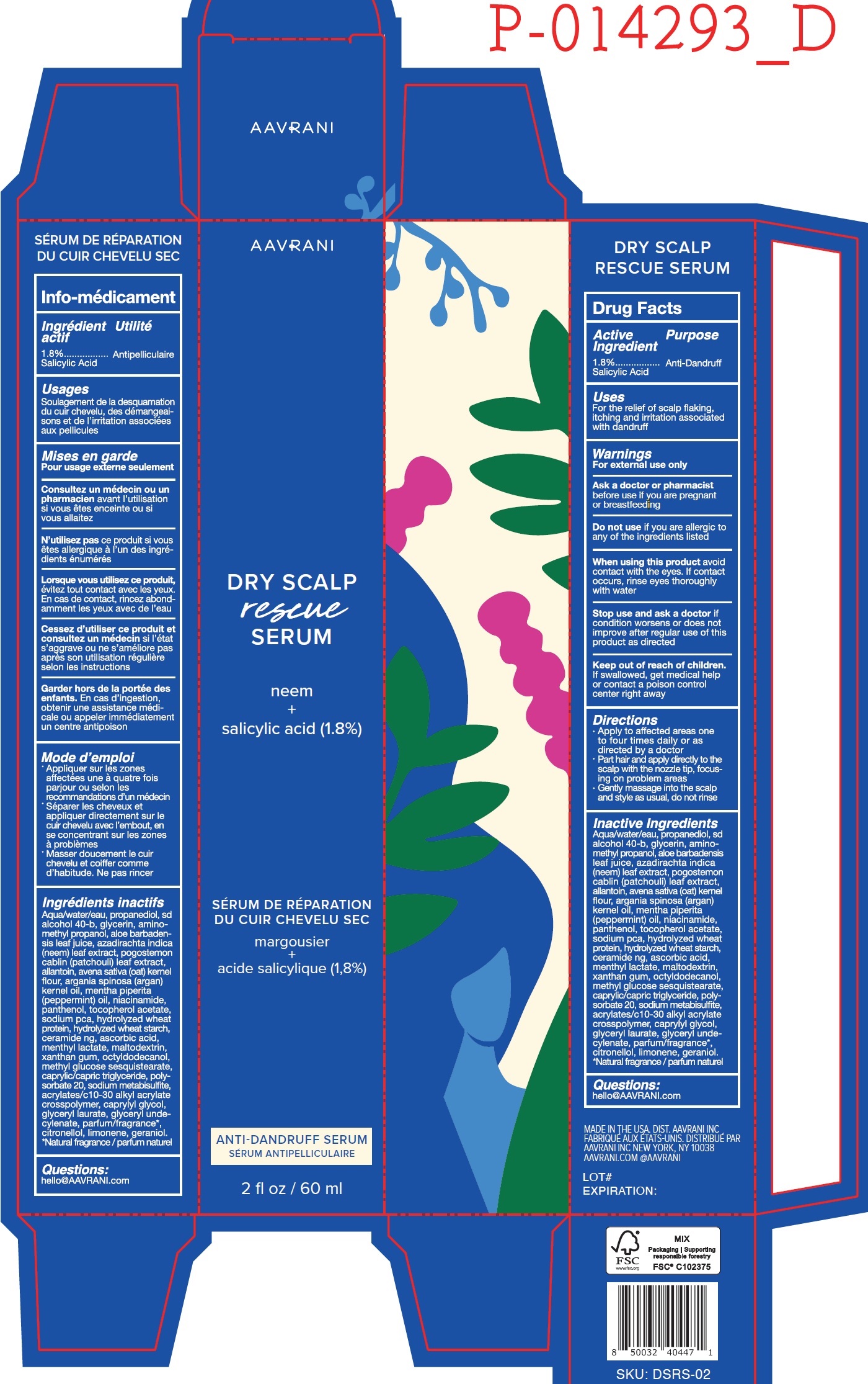 Pill image for Aavrani Dry Scalp Rescue Serum