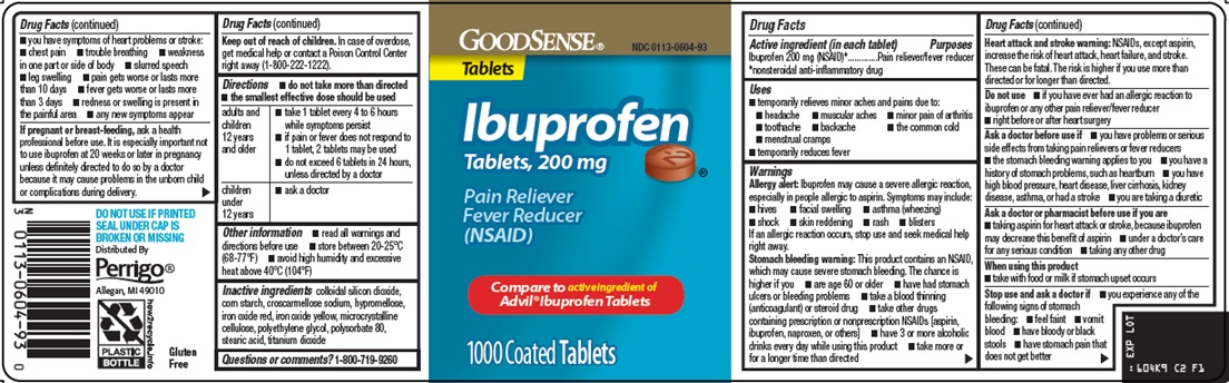 Pill image for Perrigo Ibuprofen Drug Facts