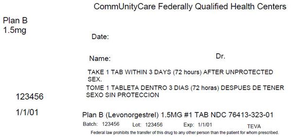 Pill image for Plan B One-step®