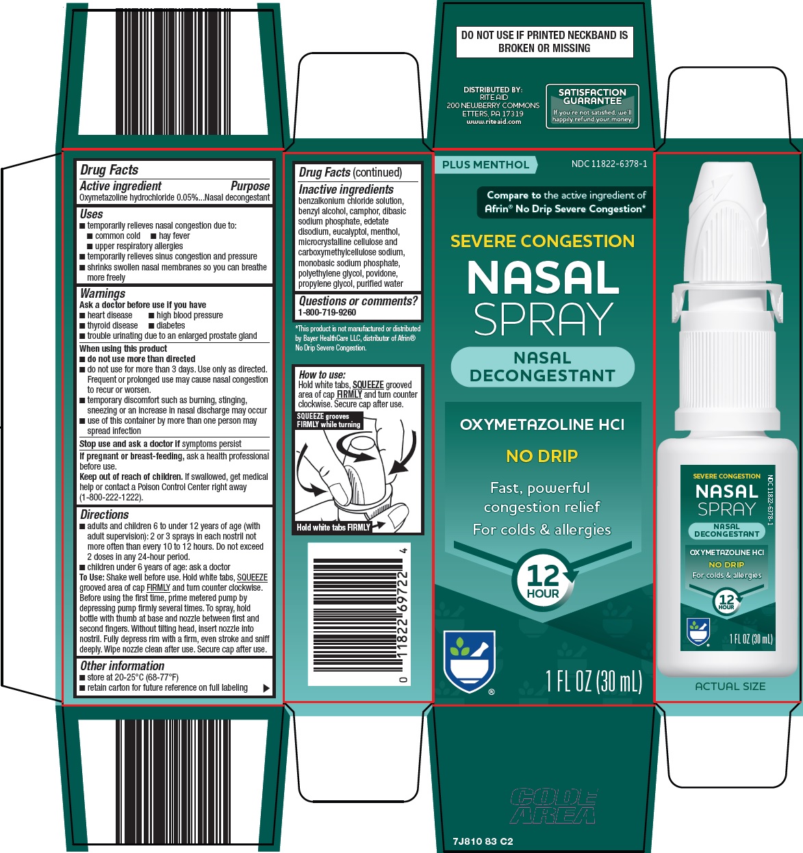 Pill image for Rite Aid Corporation Nasal Spray Drug Facts