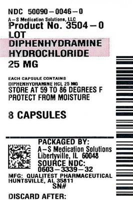 Pill image for Diphenhydramine Hydrochloride Capsules, Usp 25mg