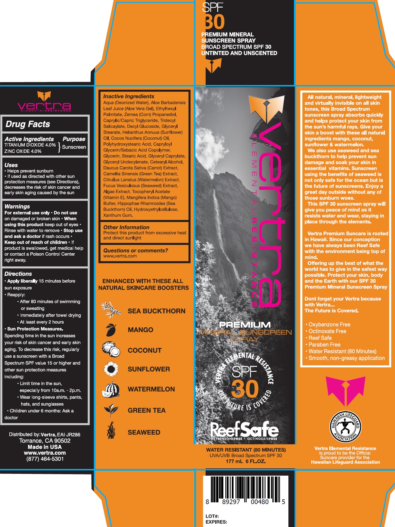 Pill image for Vertra Premium Suncare Spf 30 Spray