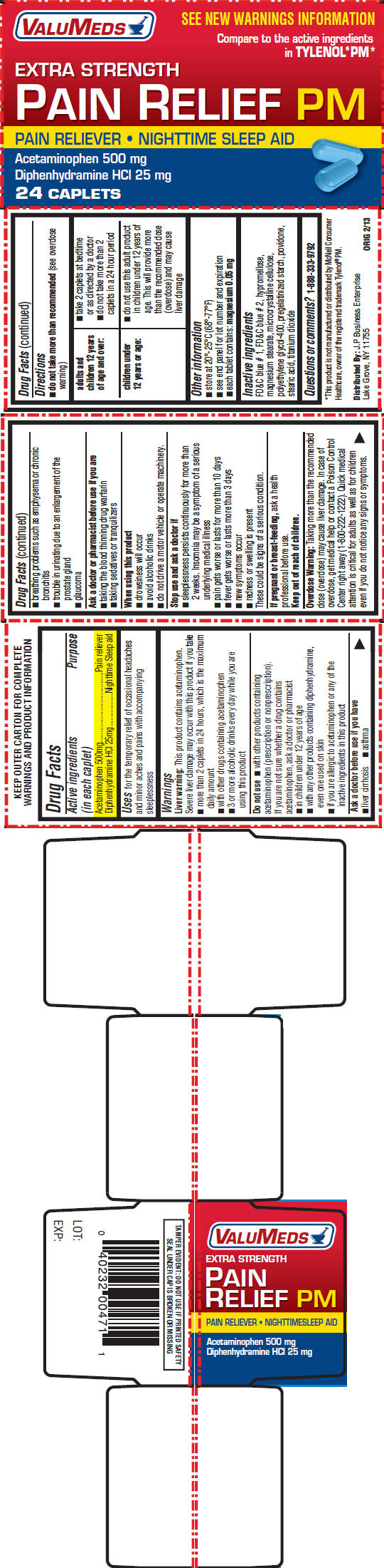 Pill image for Acetaminophen And Diphenhydramine Hcl Tablets