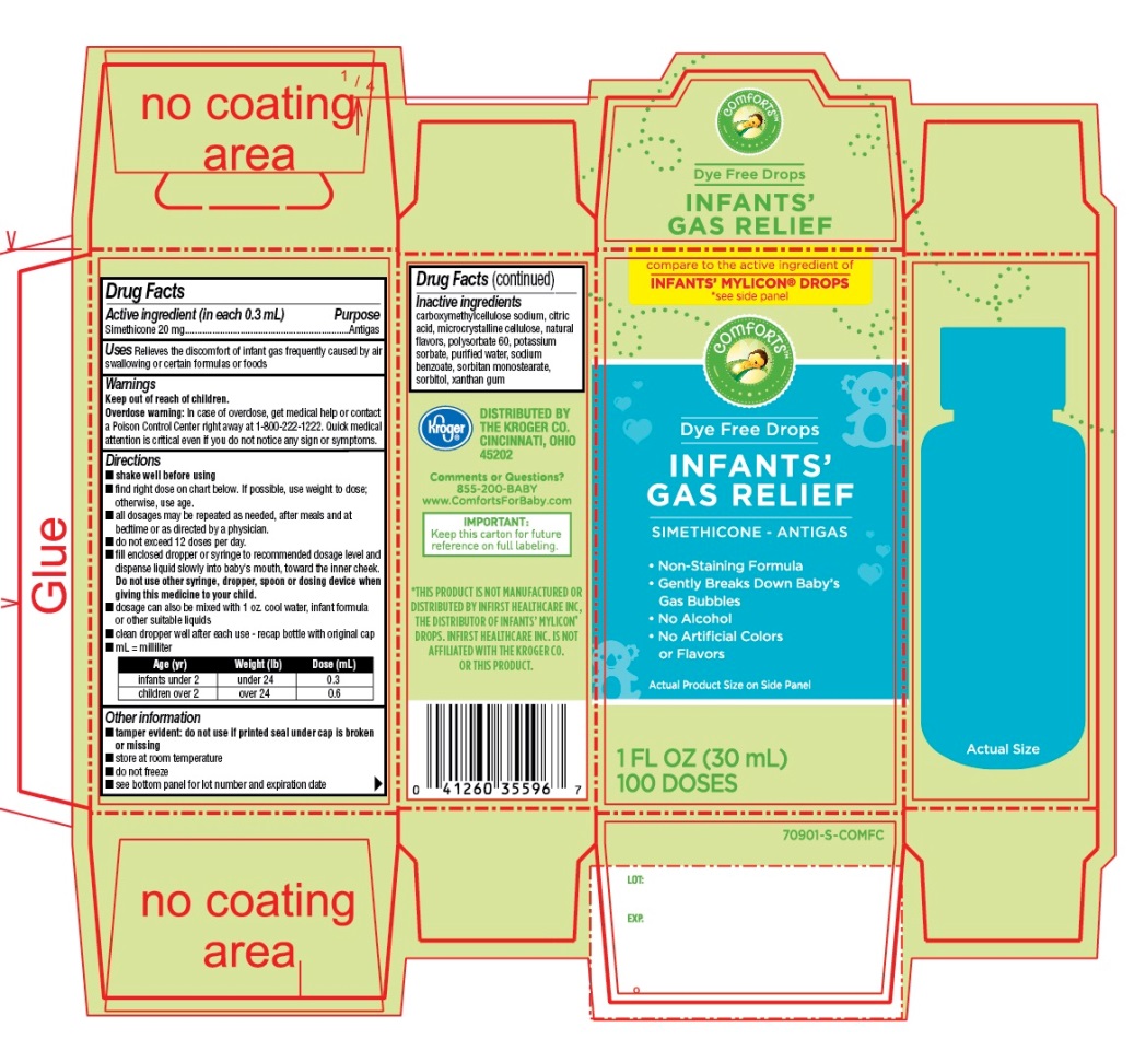 Pill image for Kroger Infantss Gas Relief Dye Free Drops