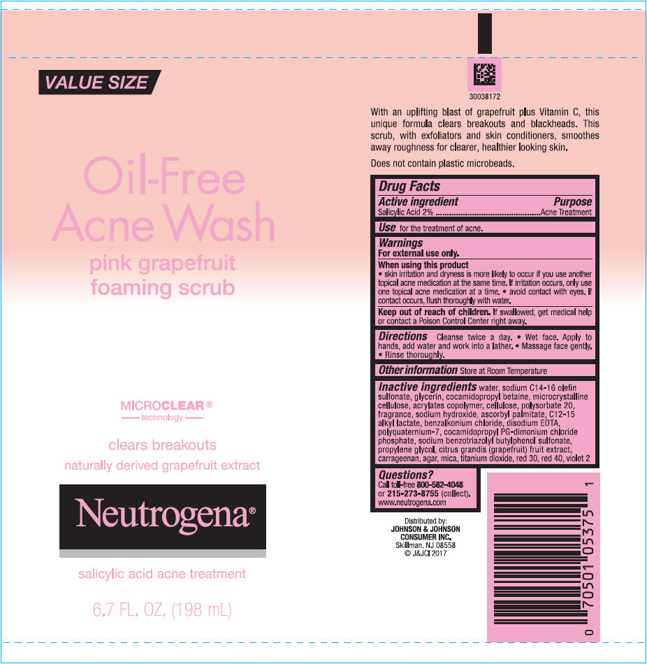Pill image for Neutrogena® Oil-free Acne Wash Pink Grapefruit Foaming Scrub