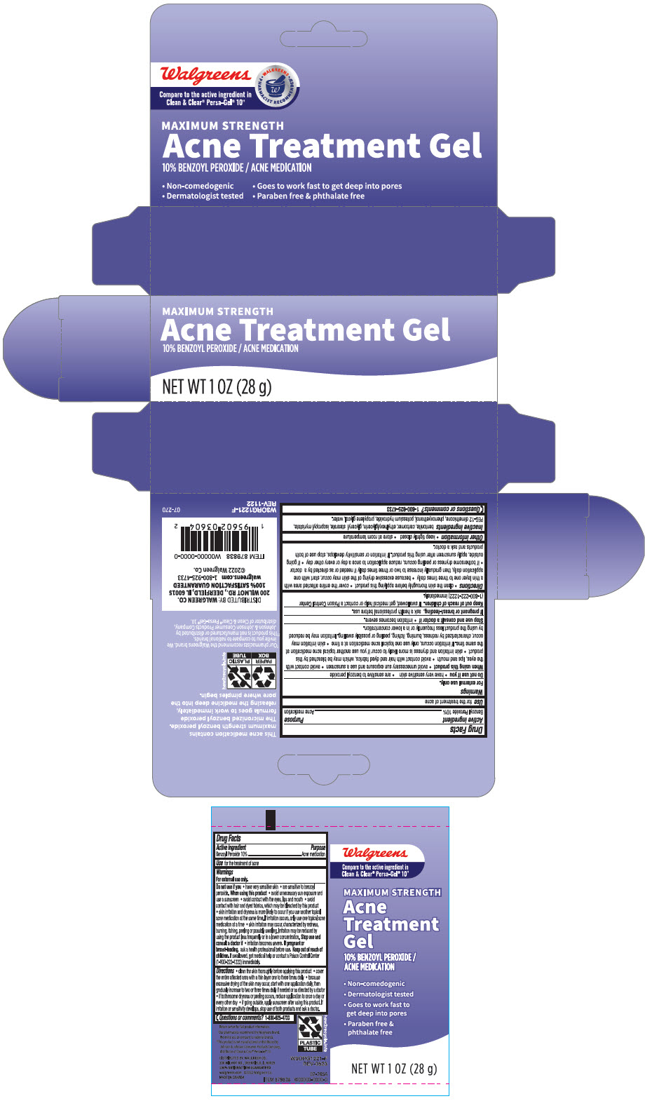 Pill image for Walgreens Maximum Strength Acne Treatment Gel